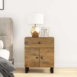  Noćni ormarić 50x33x60 masivno drvo bagrema i konstruirano drvo | shoptok.hr