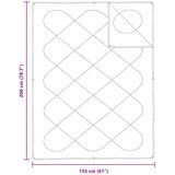  2-u-1 Punionica Bijelo 200 x 155 x 10 cm Poliester | shoptok.hr