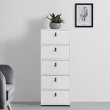 Bessagi Home Komoda Mick, Bela, 5 Predalov | Shoptok.si
