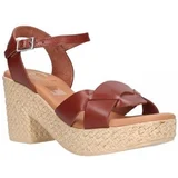 Oh My Sandals For Rin Sandali & Odprti čevlji 5061 Mujer Cuero Kostanjeva