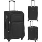  3-Dijelni Set Mekanih Kofera Crni | shoptok.hr