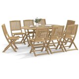  Sklopive vrtne stolice 8 kom 44x50x88 cm od drva bagrema | shoptok.hr