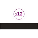  Zidne ploče 12 kom crne 90 x 15 cm baršunaste 1 62 m² | shoptok.hr