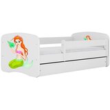 HAPPYKIDS Dječji krevet Dreamy mala sirena 180x80 bez madraca s ladicom Bijela | shoptok.hr
