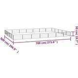  Ograda za pse s 24 panela crna 100 x 50 cm čelik obložen prahom | shoptok.hr