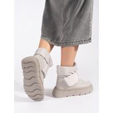SEASTAR Gray insulated women's snow boots with a thick sole | Shoptok.si