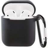 Vivanco apple airpod case 1&2 schwarz 61646 airpodcasevvbk Schutzhülle mit karabiner Cene