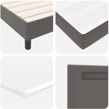  Konstrukcija kreveta s madracem Siva 160 x 200 cm Umjetna koža | shoptok.hr