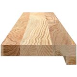  Okenske police 2 kosa neobdelana 100x15x2 cm trdna hrastovina | Shoptok.si