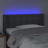  Posteljno vzglavje temno sivo 93x16x78/88 cm blago, (20793927) | Shoptok.si