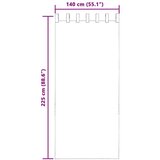 vidaXL Voile zavese z rod žepi 2 kosa svetlo roza | Shoptok.si