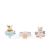 REX International Bunny - Prsten set 3 - Bunny, Cat and Flower Cene