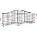  Lučne gabionske košare 18 kom 200x50x60/80 cm pocinčano željezo | shoptok.hr