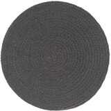  Podmetači 4 kom obični/tamnosivi 38 cm okrugli pamučni | shoptok.hr