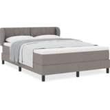  Box Spring postelja z vzmetnico Taupe 140x200 cm Tkanina, (22051616) | Shoptok.si