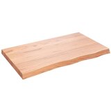 vidaXL Stenska polica svetlo rjava 100x60x6 cm trdna hrastovina, (20650650) Cene