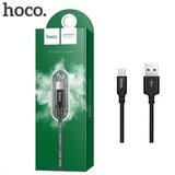 Hoco podatkovni kabel X14 Micro USB 2m 3A črn pleten | Shoptok.si