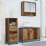 vidaXL set namještaja za kupaonicu 3 pcs staro drvo 90 x 33 x 60 cm | shoptok.hr
