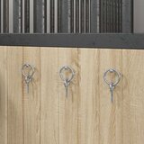 vidaXL Obroč za privez z vijaki 3 kosi srebrno jeklo | Shoptok.si