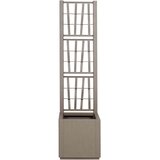  Vrtni saksija s rešetkom Svijetlosmeđa 36 x 36 x 140 cm PP | shoptok.hr