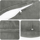  Presvlaka za jastuk 2 pcs HEERLEN Tamnosiva Ø 40 cm Flanel | shoptok.hr