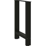  Noge za blagovaonski stol Crne 2 kom 50 x (72-73) cm Čelik | shoptok.hr