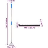 vidaXL Podni brisač 60x122,5 cm čelik i guma | shoptok.hr