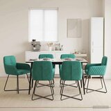 vidaXL Trpezarijske stolice 6 pcs Baršun Tirkizna 59 x 56,5 x 86 cm | shoptok.hr