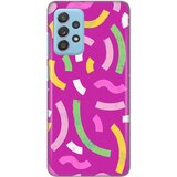  torbica silikonska print za samsung A525F/A526B/A528B galaxy A52 4G/A52 5G/A52s 5G happy lines pink | ePonuda.com