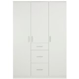 Mömax omara za oblačila lasse 3t, bela, š. 135 cm | Shoptok.si