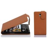 Cadorabo Ohišje, združljivo z HTC Desire 700 v sedlo rjave barve - Zaščitni ovitek v obliki flipa iz teksturiranega umetnega usnja, (20559175) | Shoptok.si