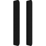  Uzglavlje s ušima crno 203x16x118/128 cm od tkanine | shoptok.hr