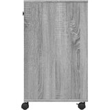  Stalak za pisač s kotačima siva boja hrasta 60 x 40 x 68,5 cm | shoptok.hr
