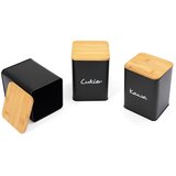 Tutumi Set od 3 crna kuhinjska spremnika | shoptok.hr