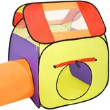  Dječji šator za igru s 250 loptica višebojni 338x123x111 cm | Eponuda.ba