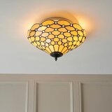 Endon 70242 - plafonsko svetlo tiffany pearl 2xE27/60W/230V, prečnik 37 cm | Eponuda.com
