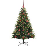 Umjetno rasklopivo božićno drvce 150 LED-a Zelena 120 cm | Eponuda.com