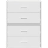  Ormari s 2 ladice 2 kom bijeli 60x31x40 cm konstruirano drvo | Eponuda.com