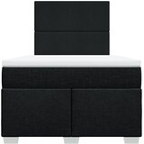  Krevet box spring s madracem crni 120 x 190 cm od tkanine | shoptok.hr