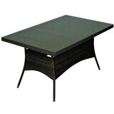 Semenarna Ljubljana MIZA VRTNA BAY RATAN črna 150X90X75CM 67201 AGM | Shoptok.si