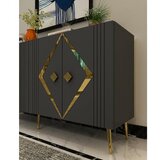 Hanah home komoda domino KB150 anthracite gold