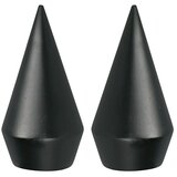 EXPO AMBIENTE Krajnji element Point (Crne boje, Prikladno za: Šipke za zavjese Ø 20 mm, 2 Kom.) | shoptok.hr