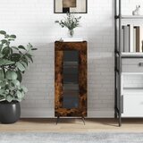 vidaXL Komoda dimljeni hrast 34,5x34x90 cm inženirski les Cene