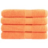 vidaXL Premium brisače 4 kos oranžna 100x200 cm 600 g/m2 100 % bombaž cene