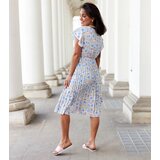 Gemre White pleated floral dress Ottavio | shoptok.hr