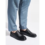 Shelvt Men's black faux leather loafers | Shoptok.si