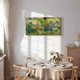  Slika - Vincent Van Gogh – Farms near Auvers 60x30 U prirodnom drvenom okviru | shoptok.hr