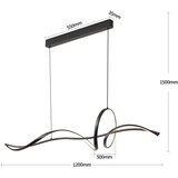 Brilagi LED prigušiva luster na sajli SIGNATURE LED/55W/230V 120x23 cm crna + daljinski upravljač | Eponuda.com