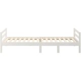  Za krevet bijeli 90 x 190 cm od masivne borovine | shoptok.hr