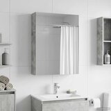  Kupaonski ormar s ogledalom Betonski sivi 50 x 14,5 x 70 cm | shoptok.hr